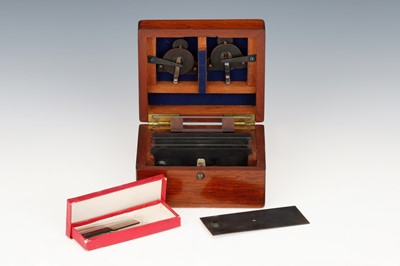 Lot 109 - A Cased Set of Beck's Microscope Live Traps & Trough