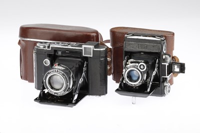 Lot 237 - Two Zeiss Ikon Super Ikonta Folding Rangefinder Cameras