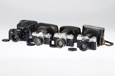 Lot 141 - A Mixed Group of 35mm SLR Cameras