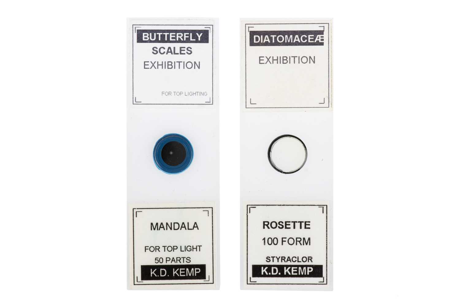 Lot 127 - 2 Kemp Exhibition Microscope Slides