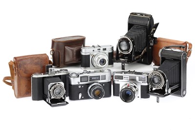 Lot 294 - A Group of 35mm and Folding Film Cameras