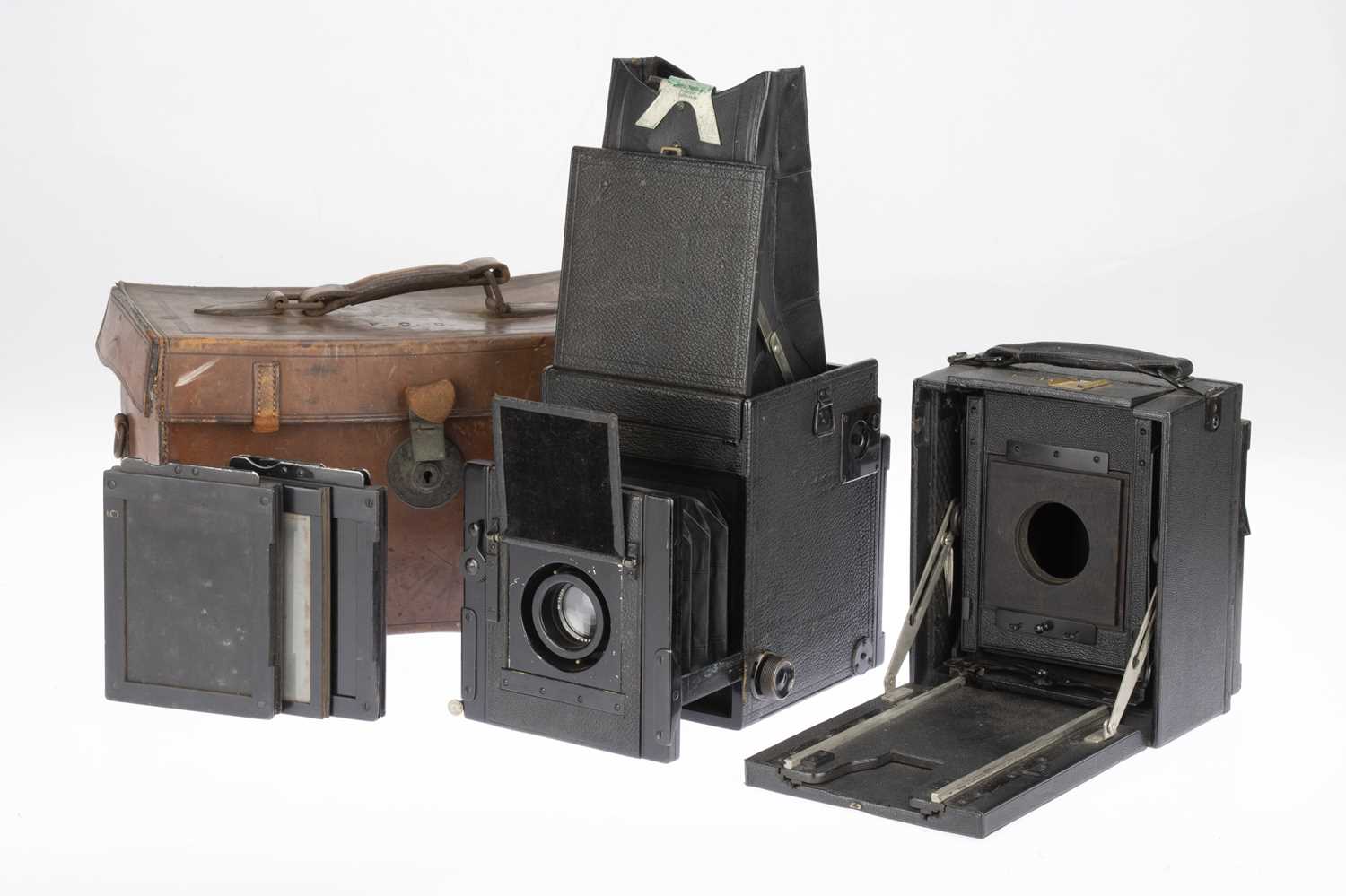 Lot 249 - A Soho? Quarter Plate Single Lens Reflex Camera