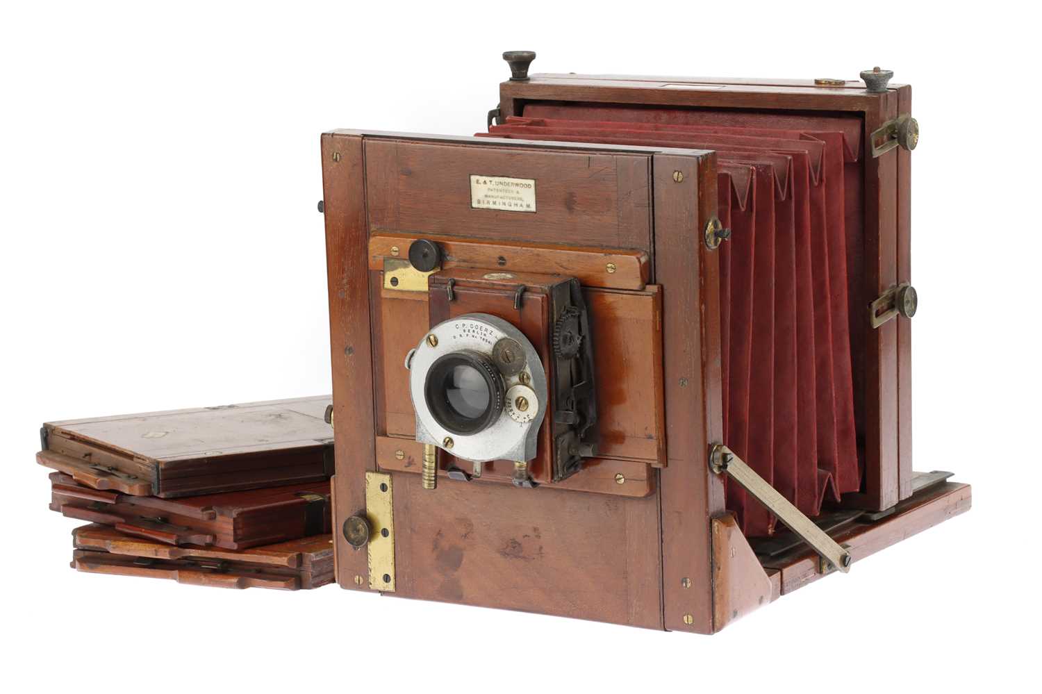 Lot 467 - An Underwood Instanto Half Plate Tailboard Camera