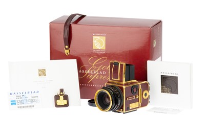 Lot 139Z - A Hasselblad 503CW Gold Supreme 50th Anniversary Camera