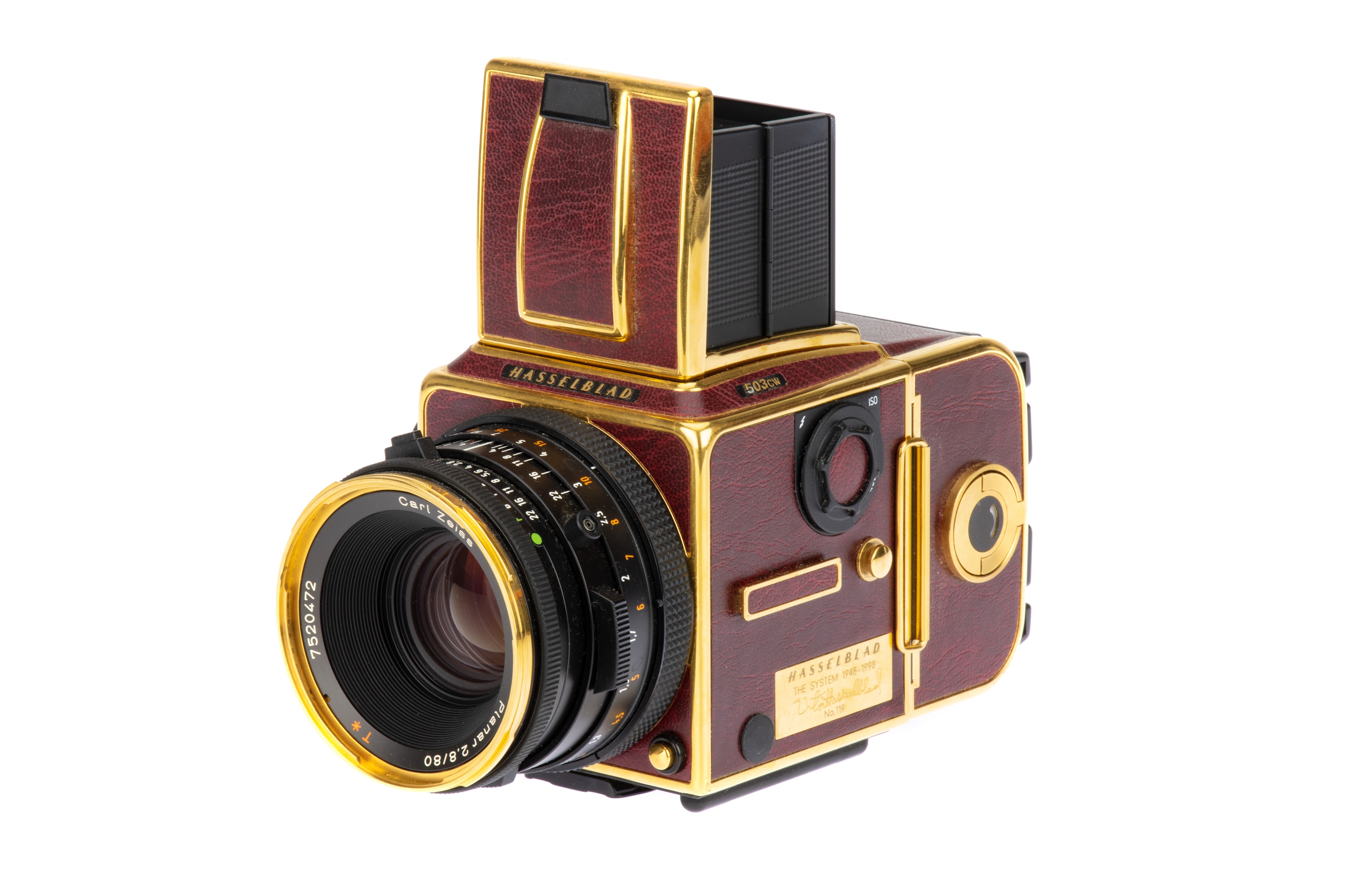 Lot 139 - A Hasselblad 503CW Gold Supreme 50th