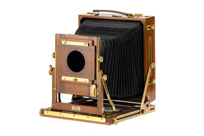 Lot 240B - A Gandolfi 8x10" Mahogany & Brass Field Camera