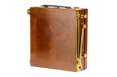 Lot 240 - A Gandolfi 8x10" Mahogany & Brass Field Camera