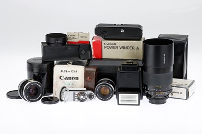 Lot 545 - A Group of Canon SLR Accessories