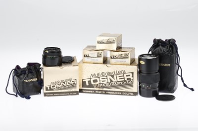 Lot 423 - Two Boxed Toshiba Tosner Lenses with Adapters