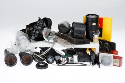 Lot 555 - A Mixed Collection of Lenses and Accessories