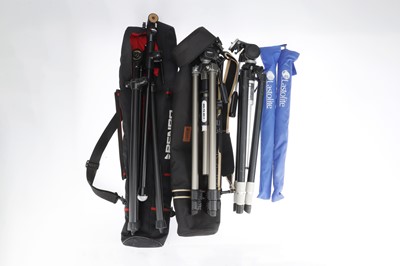 Lot 670 - A Group of Professional Tripods