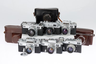 Lot 124 - A Group of Soviet Era Rangefinder Cameras