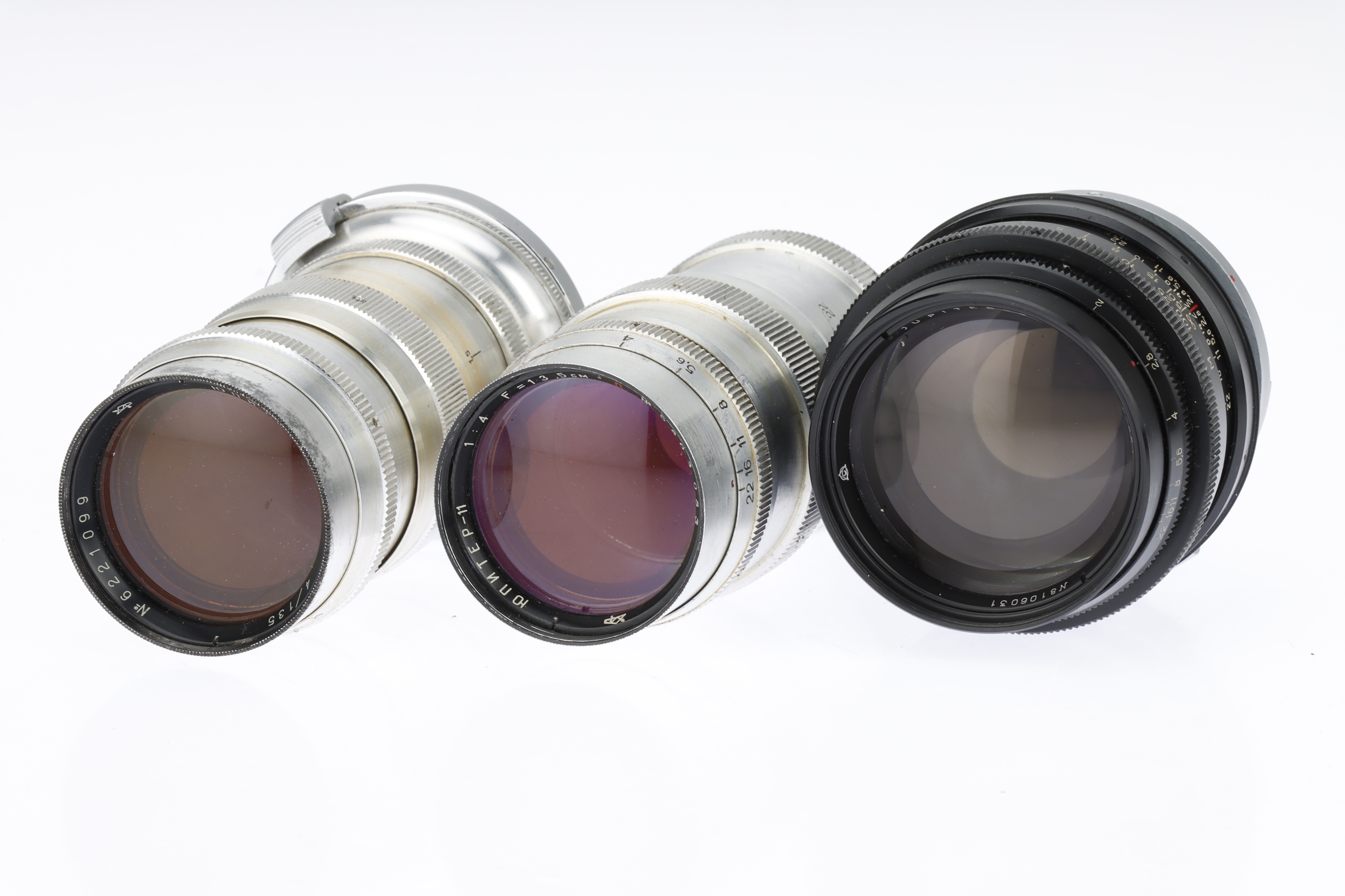 Lot 413 - Three Soviet Era Jupiter Rangefinder Camera