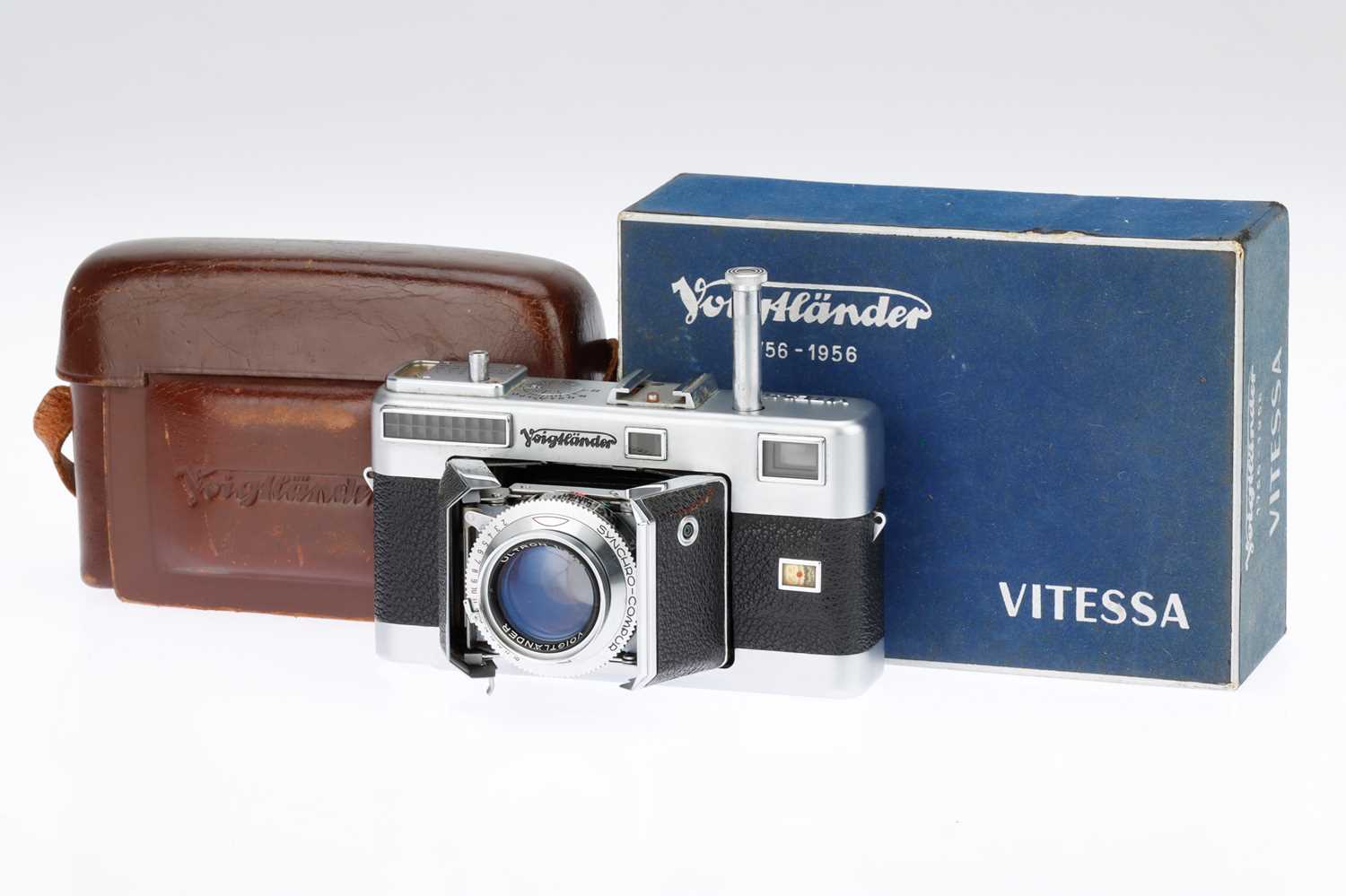 Voigtländer Voigtlander Vitessa 35mm Camera -Skopar 50mm f/2.8 w/ hotsell Leather Case