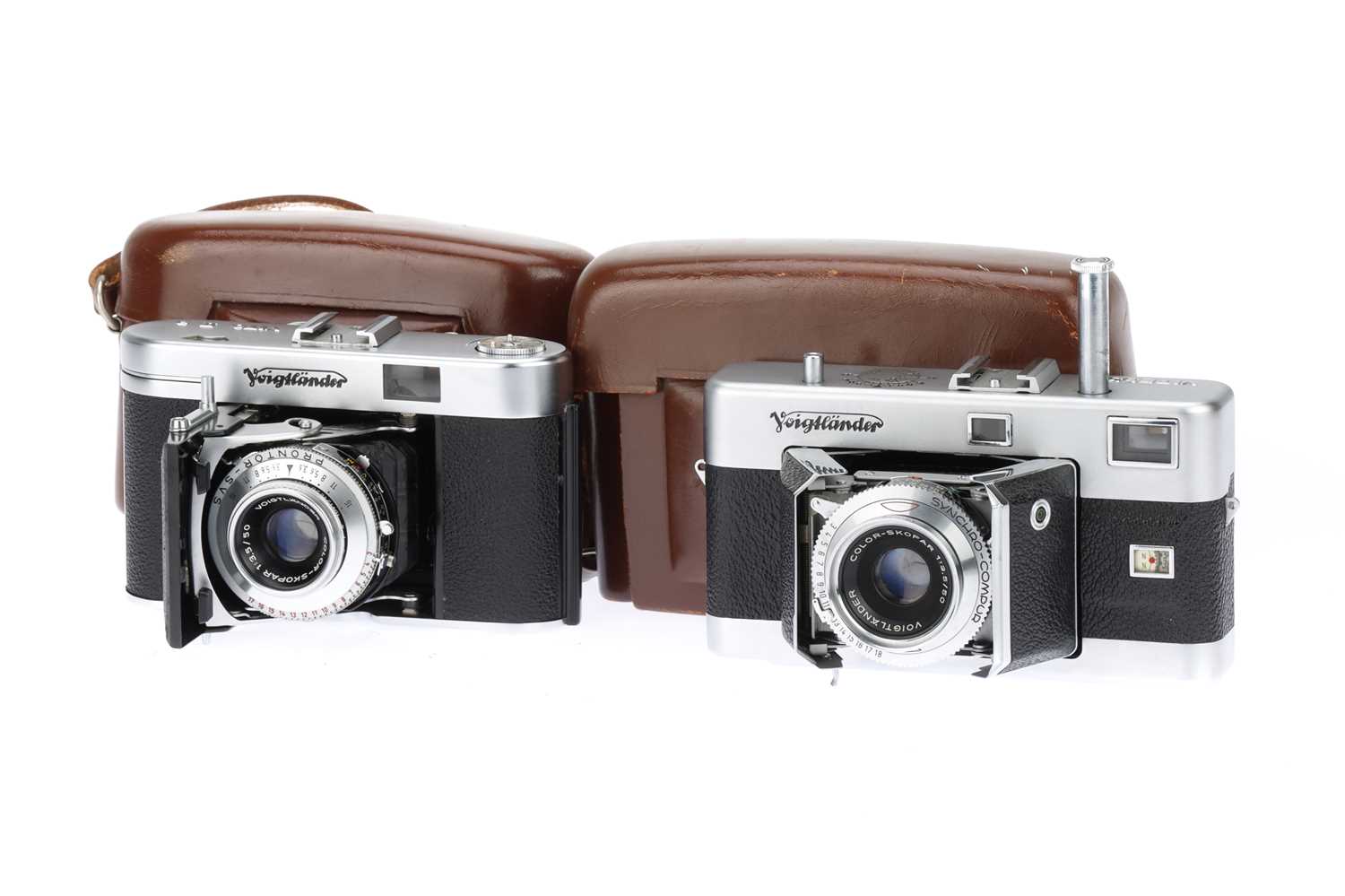 Lot 126 - A Voigtlander Vitessa and Vito IIa 35mm Folding Cameras