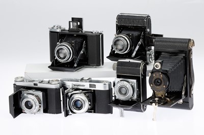 Lot 302 - Six Compact Folding Film Cameras