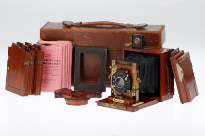 Lot 475 - A Gandolfi Folding Hand and Stand Plate Camera