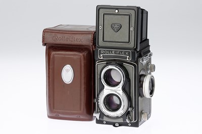 Lot 143 - A Rollei Grey Rolleiflex T Medium Format TLR Camera