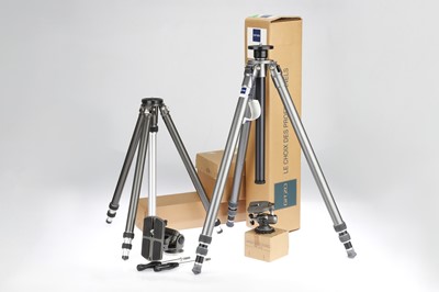 Lot 504 - A Gitzo G1320 Studex and a G220 Reporter Tripods