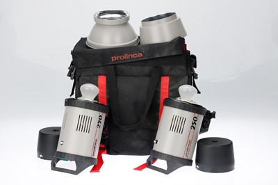 Lot 576 - Two Elinchrom Prolinca 250 Flash Heads