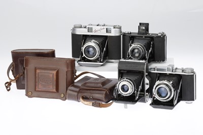 Lot 244 - A Group of Medium Format Folding Cameras