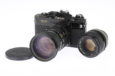 Lot 101 - A Canon EF 35mm SLR Camera and Two Lenses