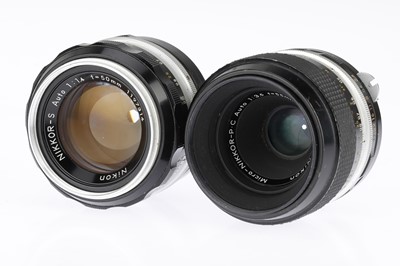 Lot 448 - Two Nikon Nikkor Pre-AI Lenses