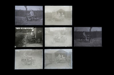 Lot 150 - Collection of Half Plate Negatives of Motorbikes
