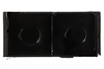 Lot 133 - Stereo Diaposotive Image of the 1919 Eclipse Used to Prove Einstein's Theory of Relativity