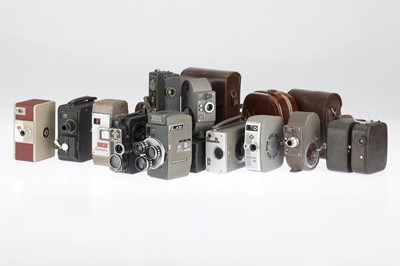 Lot 22 - A Tray of Vintage Narrow Gauge Cine Cameras