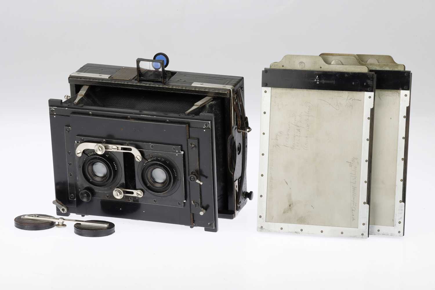 Lot 320 - A C. P. Goerz Anschütz Stereo-Ango Strut Camera