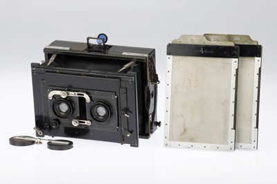 Lot 320 - A C. P. Goerz Anschütz Stereo-Ango Strut Camera