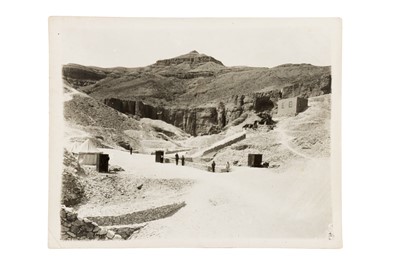 Lot 80A - A Silver Gelatin Photograph Showing The Entrance to King tutankhamun’s Tomb
