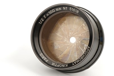 Lot 393 - A Kinoptik Apochromat f/2 100mm Lens