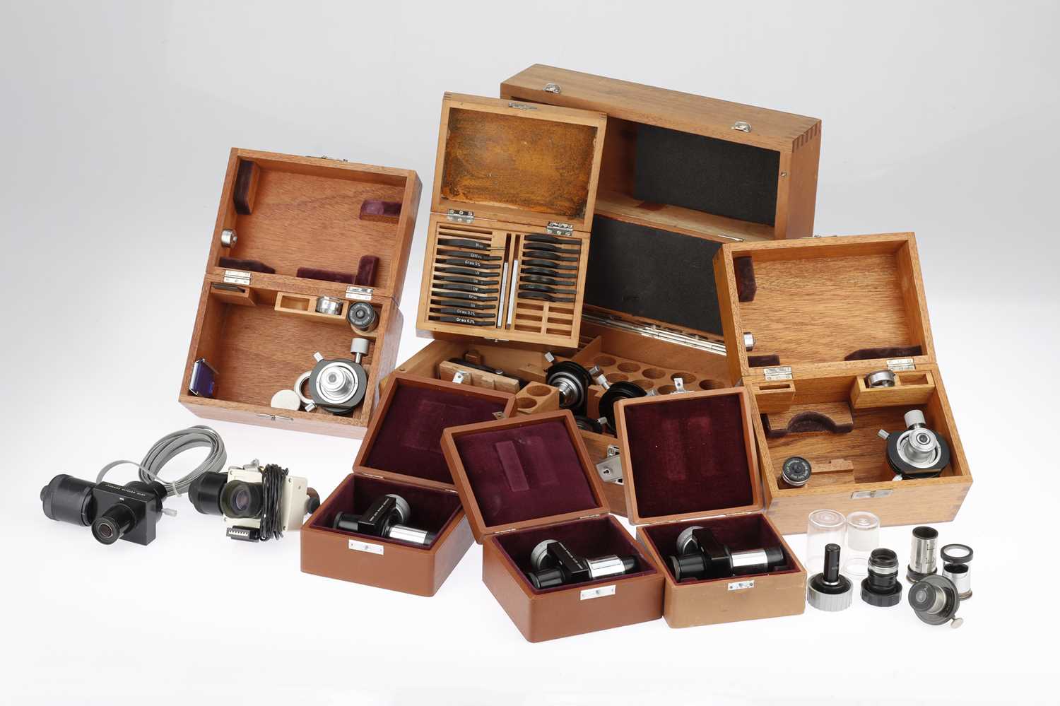 Lot 741 - Collection of Leitz Microscope Objectives,