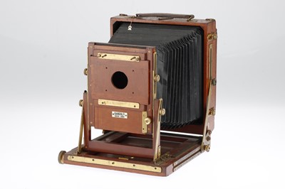 Lot 464 - A Gandolfi Whole Plate Mahogany Field Camera