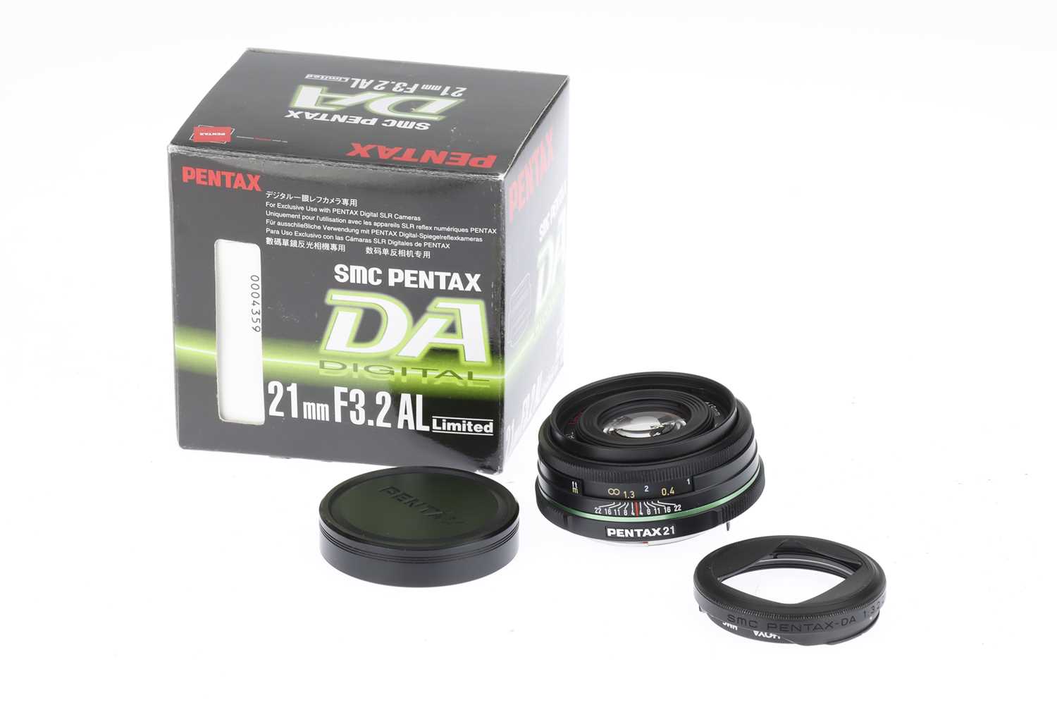 Lot 185 - A Pentax DA AL Limited f/3.2 21mm Lens,