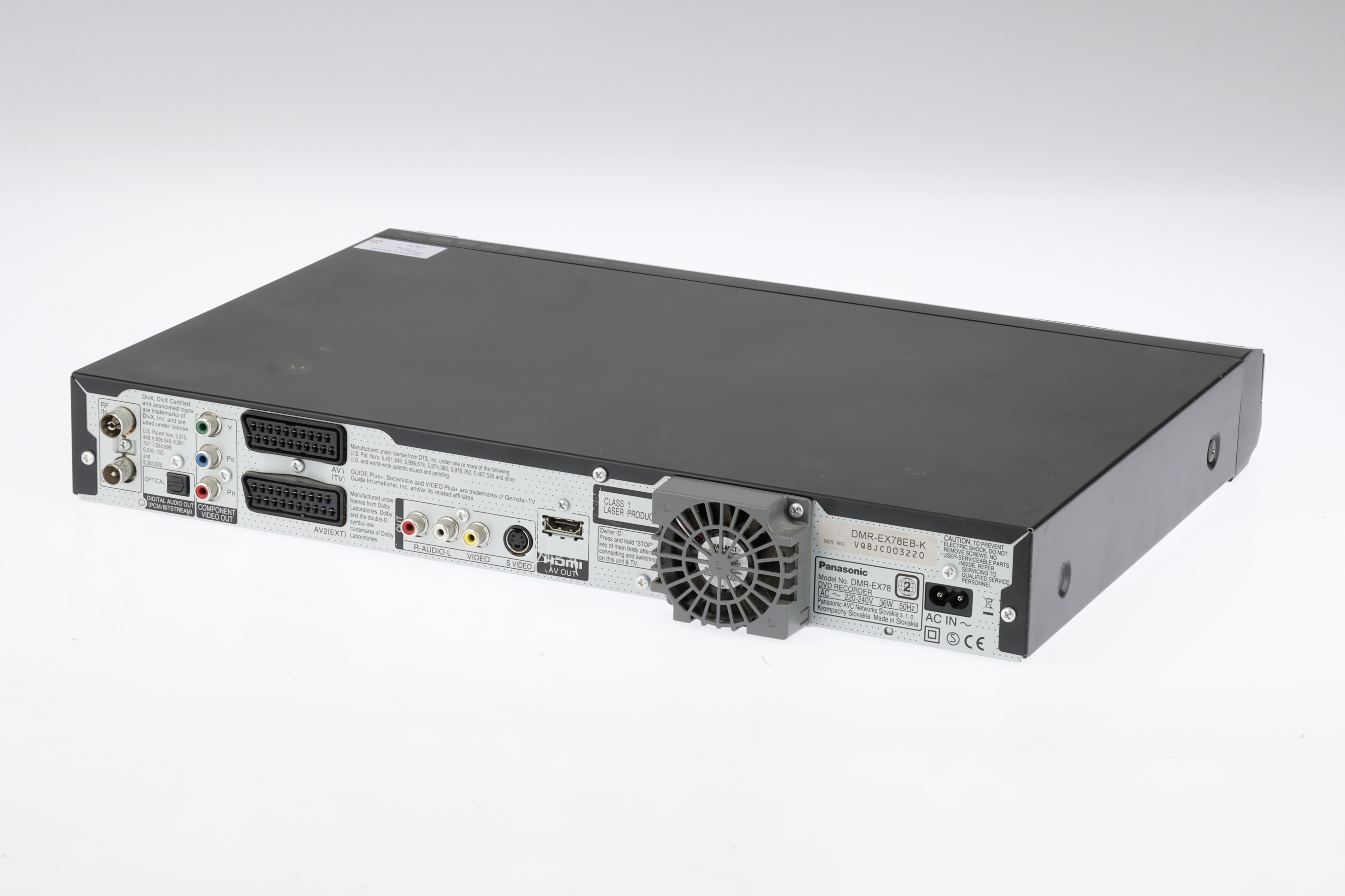 Lot 907 - A Panasonic DMR-EX78 DVD Recorder & Internal