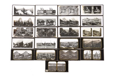 Lot 107 - Large Collection of Glass Stereo Diapositive Slides including Ferrier and Soulier