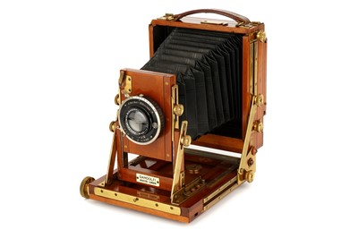 Lot 414 - A Gandolfi Precision Quarter Plate Mahogany Field Camera