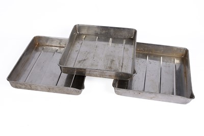 Lot 661 - Three Large Metal Developing Trays