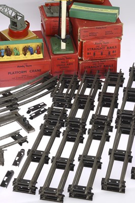 Lot 856 - Collection of Tin Plate Hornby Train Track and Buildings