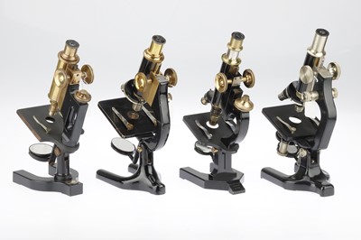 Lot 733 - Collection of 4 Compound Microscopes