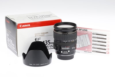 Lot 385 - A Canon EF 28-135mm f/3.5-5.6 IS USM Camera Lens