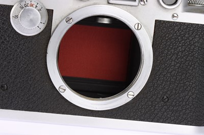 Lot 41 - A Leica IIIc Red Blind 35mm Rangefinder Camera