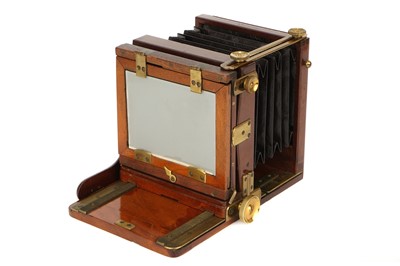 Lot 426 - A Meagher Quarter Plate Mahogany Tailboard Camera