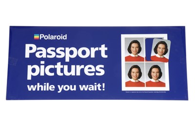 Lot 843 - Three Polaroid Passport Pictures Whilst You Wait Sign