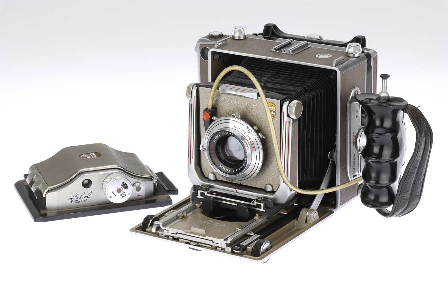 Lot 260 - A Linhof Technika IV 4x5 Large Format Folding Rangefinder Camera