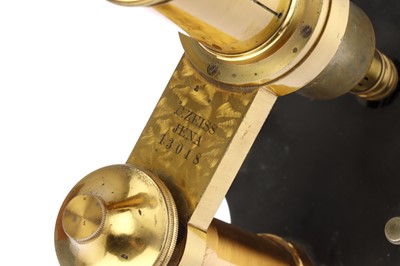 Lot 723 - Zeiss Brass Microscope
