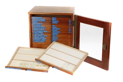 Lot 766 - A Large Cabinet Containing Geological Microscope Slides